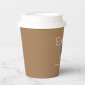 Espresso-Café-Geschäft Logo Pappbecher (Vorderseite)
