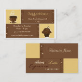 Espresso-Café-Visitenkarte Visitenkarte (Vorne/Hinten)