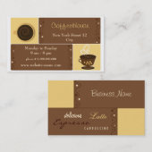 Espresso-Café-Visitenkarte Visitenkarte (Vorne/Hinten)