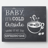 Espresso Coffee Bar Sign Fotoplatte (Vorderseite)