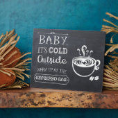 Espresso Coffee Bar Sign Fotoplatte (Seite)