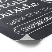 Espresso Coffee Bar Sign Poster (Ecke)