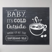Espresso Coffee Bar Sign Poster (Vorne)