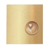 Espresso Coffee Cup Elegante Moderne Trendige Cool Notizblock (Vorderseite)