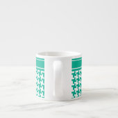 Espresso Coffee Tasse, Smaragdgrüner Dogzahnkahn K Espressotasse (Rückseite)