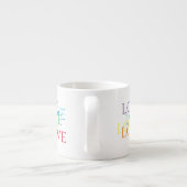 Espresso Cup in der LIEBE RAINBOW Espressotasse (Rückseite)