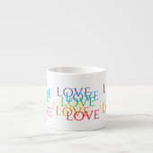 Espresso Cup in der LIEBE RAINBOW Espressotasse (Vorderseite)