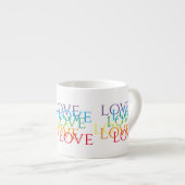 Espresso Cup in der LIEBE RAINBOW Espressotasse (Vorderseite Rechts)