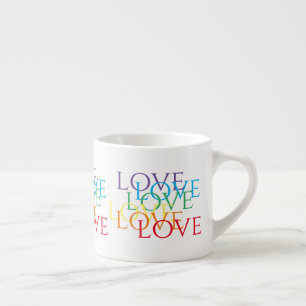 Espresso Cup in der LIEBE RAINBOW Espressotasse