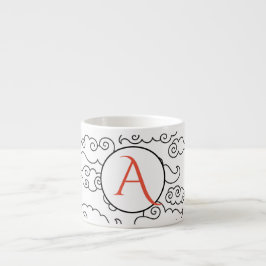 ESPRESSO CUP MIT KLICKEN UND MONOGRAMM ESPRESSOTASSE