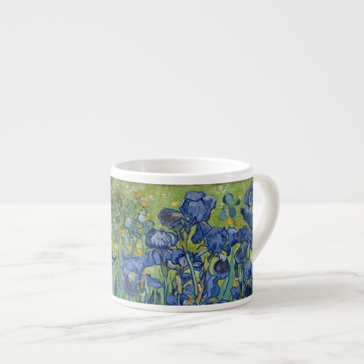 Espresso Cup mit Van Gogh's Iren Espressotasse (Vorderseite Rechts)