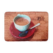 Espresso Cup und Spoon Word Cloud Badematte (Vorderseite)