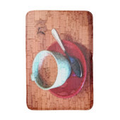 Espresso Cup und Spoon Word Cloud Badematte (Vorderseite Vertikal)