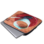 Espresso Cup und Spoon Word Cloud Laptopschutzhülle (Vorne Knopf)