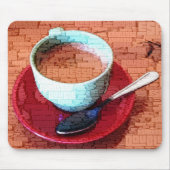 Espresso Cup und Spoon Word Cloud Mousepad (Vorne)