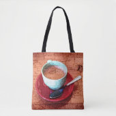 Espresso Cup und Spoon Word Cloud Tasche (Vorderseite)