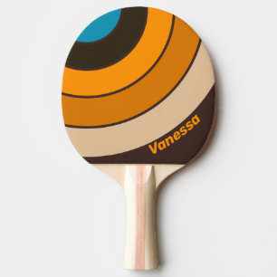 Espresso Drift Circle Stripe mit Namen Tischtennis Schläger
