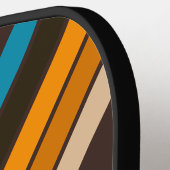 Espresso Drift mit Namen gestrichen Pickleball Schläger (Linke Seite)