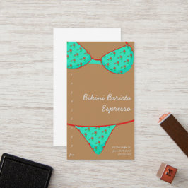 Espresso Drive-Thru Red Bikini Barista Stil Treuekarte