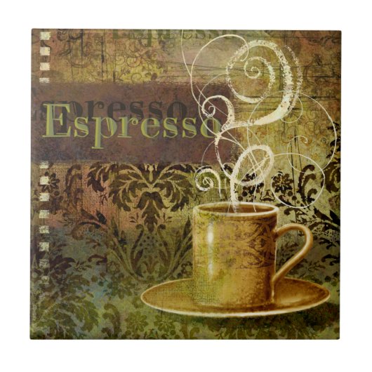 Espresso Fliese (Vorderseite)