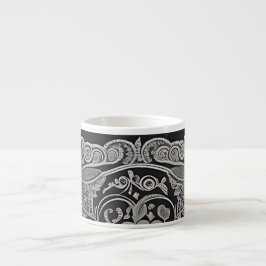 Espresso/Gray Paisley/Black Trim/Specialty Tasse