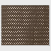 Espresso-Herzpunkte Geschenkpapier (Flach)