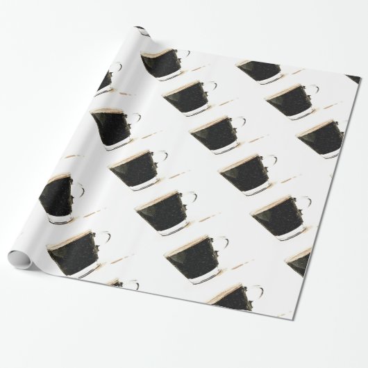 Espresso-Himmels-Packpapier Geschenkpapier (Ungerollt)