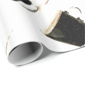 Espresso-Himmels-Packpapier Geschenkpapier (Rolleneckpunkt)