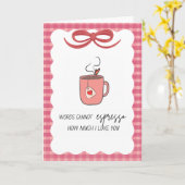 Espresso How Much I love You Greeting Card Karte (Gelbe Blume)