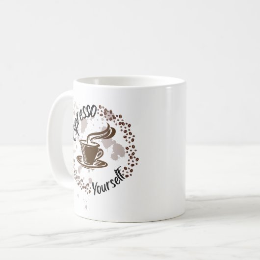 Espresso Ihr Kaffee - Zitat zur Mama Kaffeetasse (Vorderseite Links)