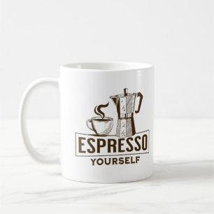 Espresso Ihr selbst Funny Coffee Lover Barista Zit Kaffeetasse