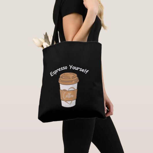 Espresso, Ihr selbst Kaffee Lover Tasche (Von Nahem)