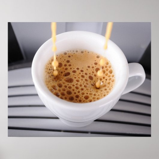 Espresso in Tasse Poster (Vorne)
