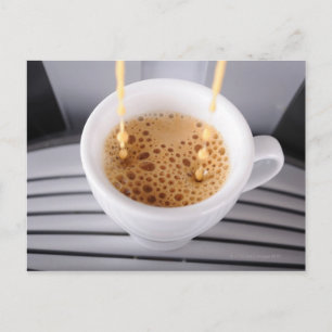 Espresso in Tasse Postkarte
