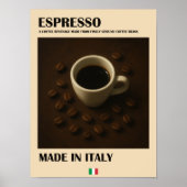 Espresso - Italienischer Kaffee Bar Küche Poster (Vorne)