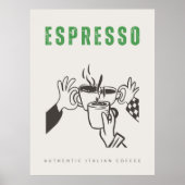Espresso-italienischer Kaffee Poster (Vorne)