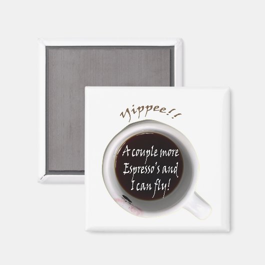 Espresso Jitters Magnet (Vorderseite/Rückseite)