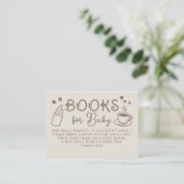 Espresso-Kaffee-Bücher für Baby-Anfrage Begleitkarte (Stehend Vorderseite)