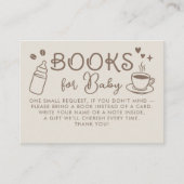 Espresso-Kaffee-Bücher für Baby-Anfrage Begleitkarte (Vorderseite)