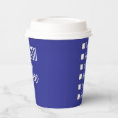 Espresso-Kaffee editierbar Pappbecher (Links)