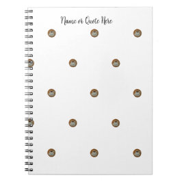 Espresso-Kaffee-Spiral-Foto-Notizbuch Notizblock