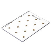 Espresso-Kaffee-Spiral-Foto-Notizbuch Notizblock (Linke Seite)