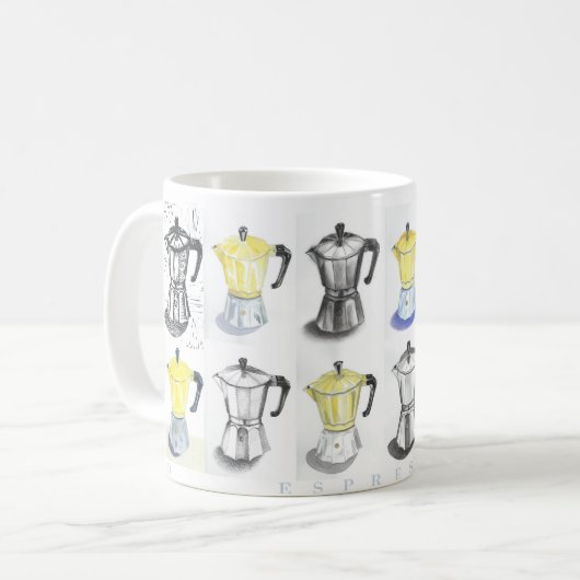 ESPRESSO Kaffee-Tasse Kaffeetasse (Vorderseite Links)