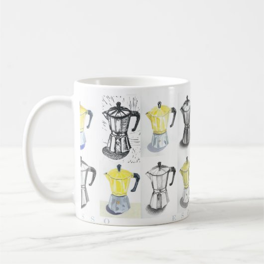 ESPRESSO Kaffee-Tasse Kaffeetasse (Links)