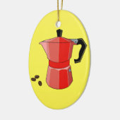 Espresso Keramik Ornament (Links)