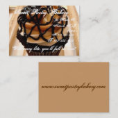 Espresso-Kuchen-Visitenkarte Visitenkarte (Vorne/Hinten)