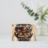Espresso-Kuchen-Visitenkarte Visitenkarte (Stehend Vorderseite)