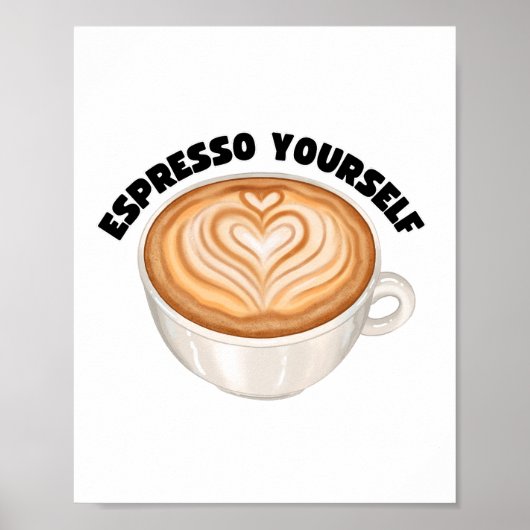 Espresso Kunst und Kultur Poster (Vorne)