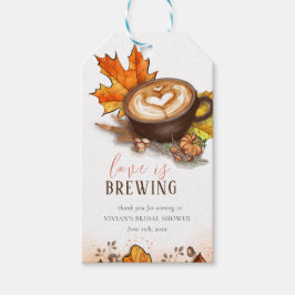 Espresso Liebe brütet Brautparty Gunst Geschenkanhänger