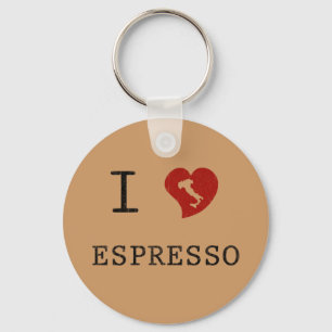 Espresso liebt I Liebe Espresso Schlüsselanhänger